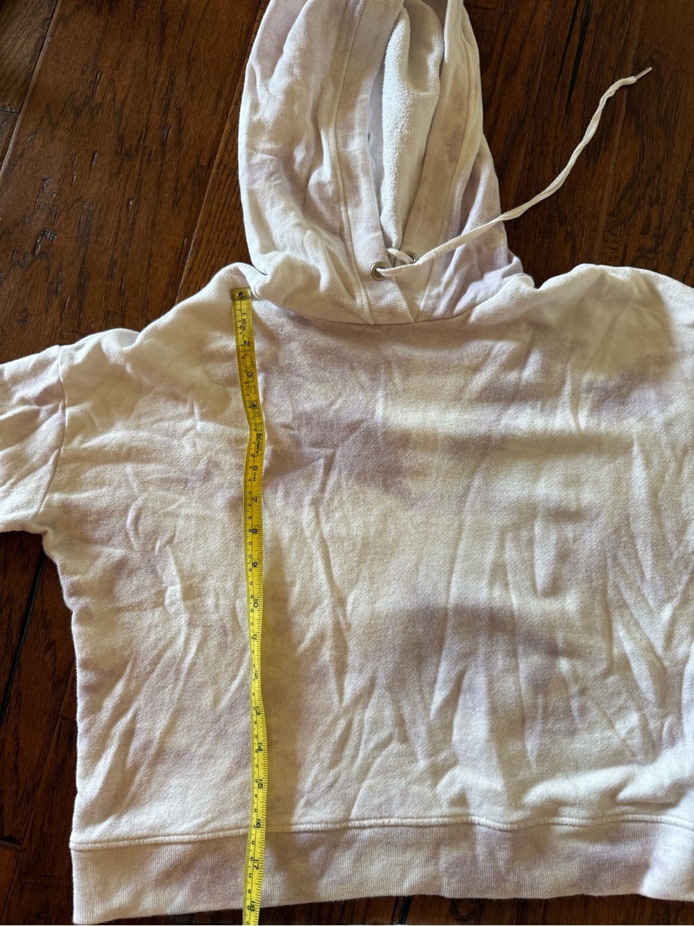 Rails Murray Lavender Tie-Dye Terry Hoodie with Drawstring Shorts - Picture 7 of 8